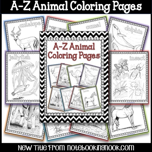 a to z animals coloring pages - photo #50